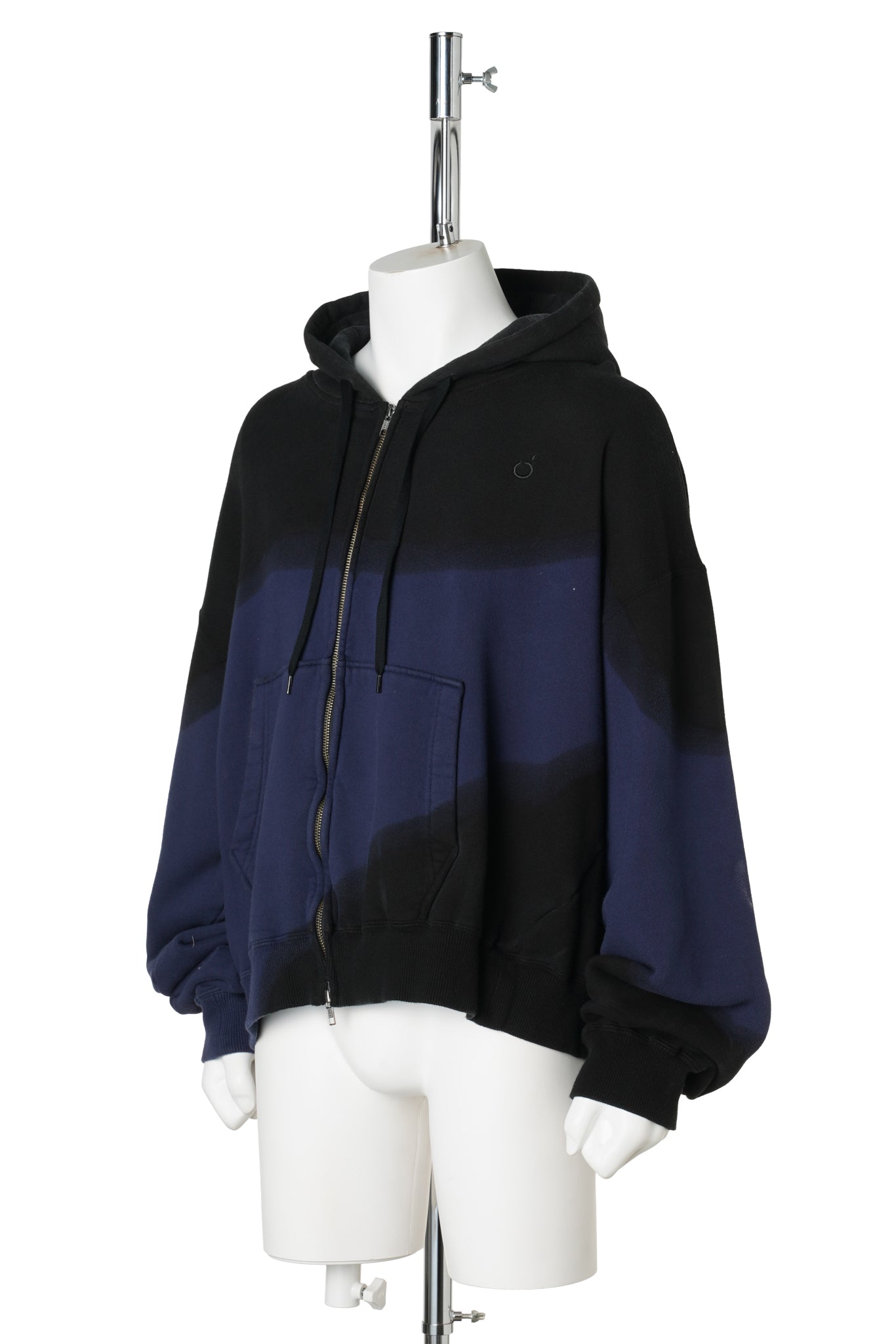 HAND DYE TWIST PARKA / BLACK x NAVY