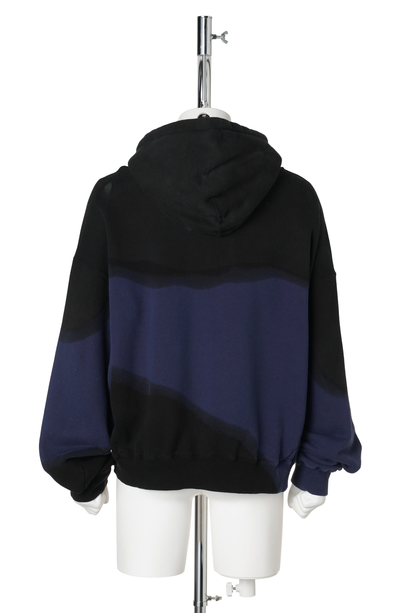 HAND DYE TWIST PARKA / BLACK x NAVY