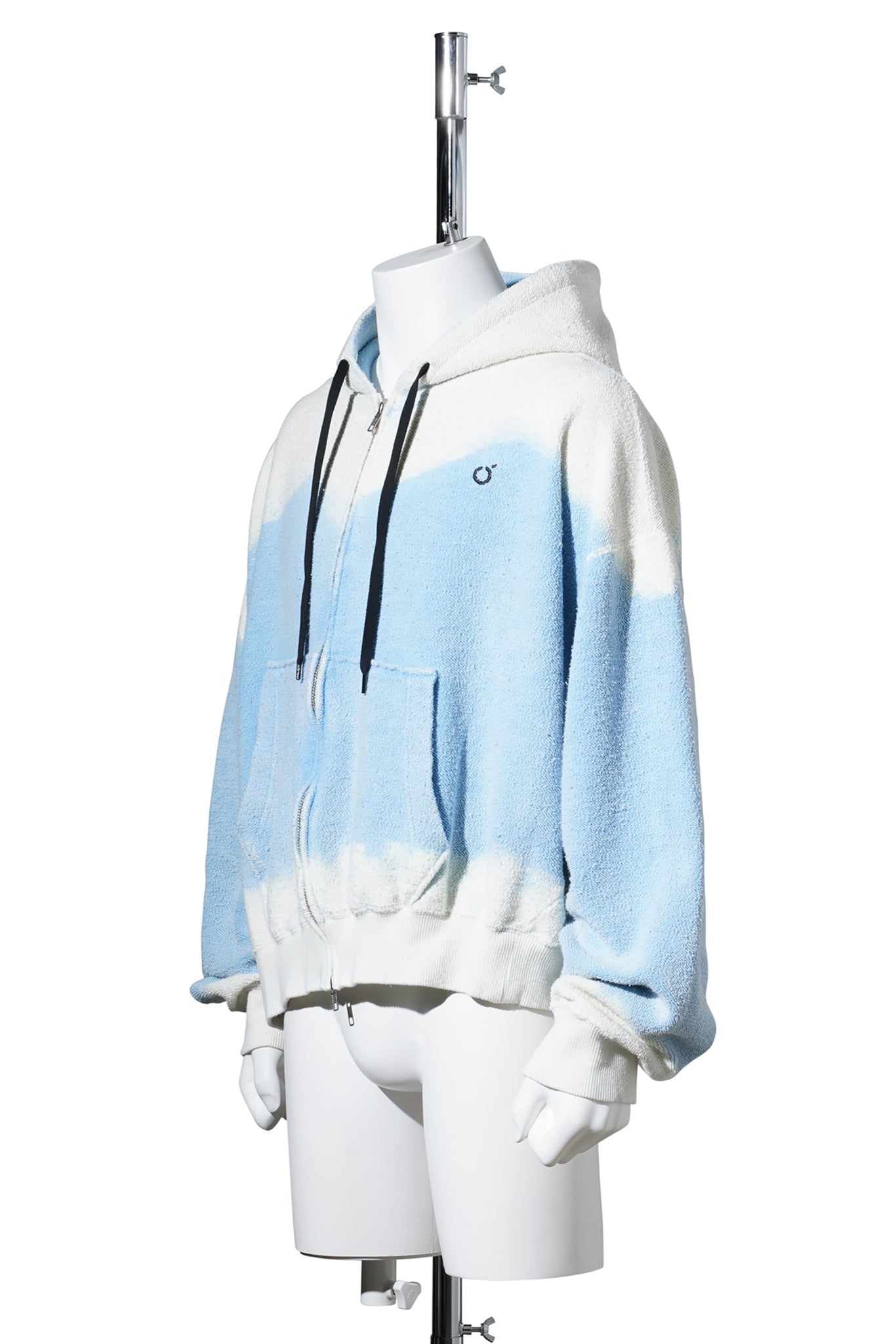 HAND DYE REVERSE TWIST PARKA / LT BLUE