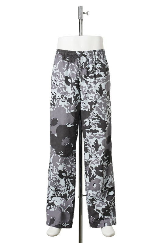 CAMO FLOWER DOUBLE KNEE PANTS / GREY