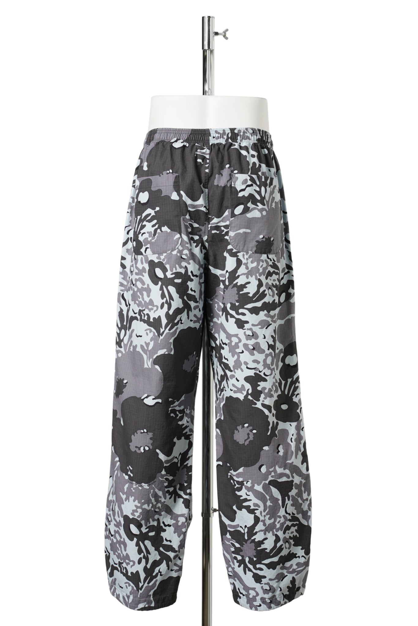 CAMO FLOWER DOUBLE KNEE PANTS / GREY