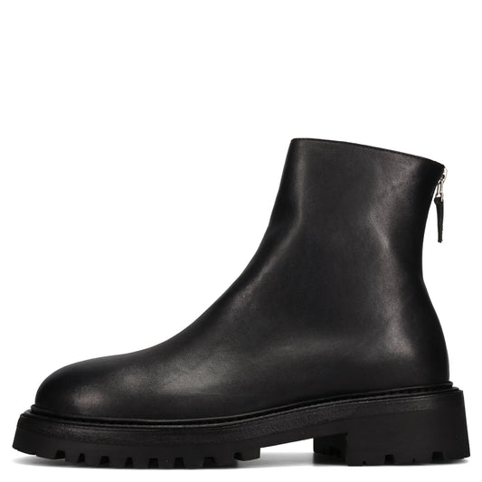 SPIRAL ZIP BOOT / BLACK