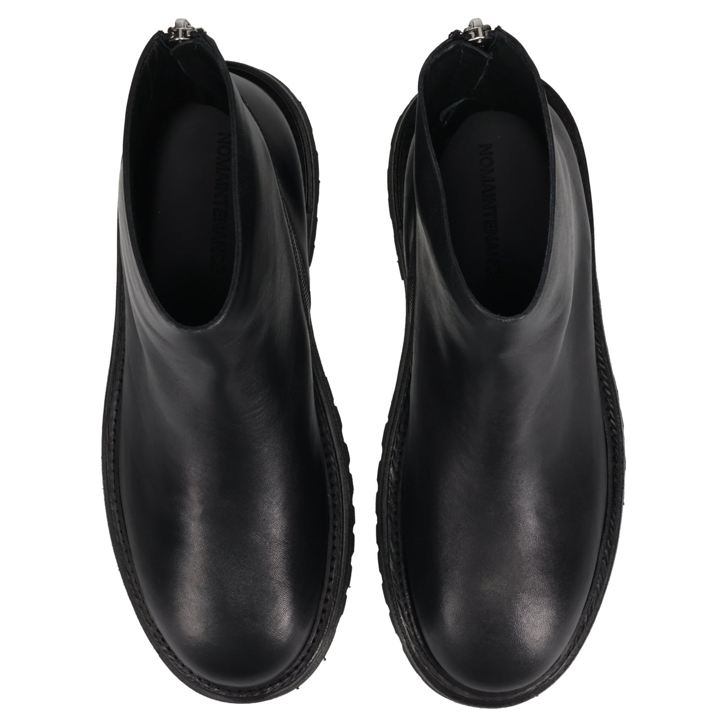 SPIRAL ZIP BOOT / BLACK