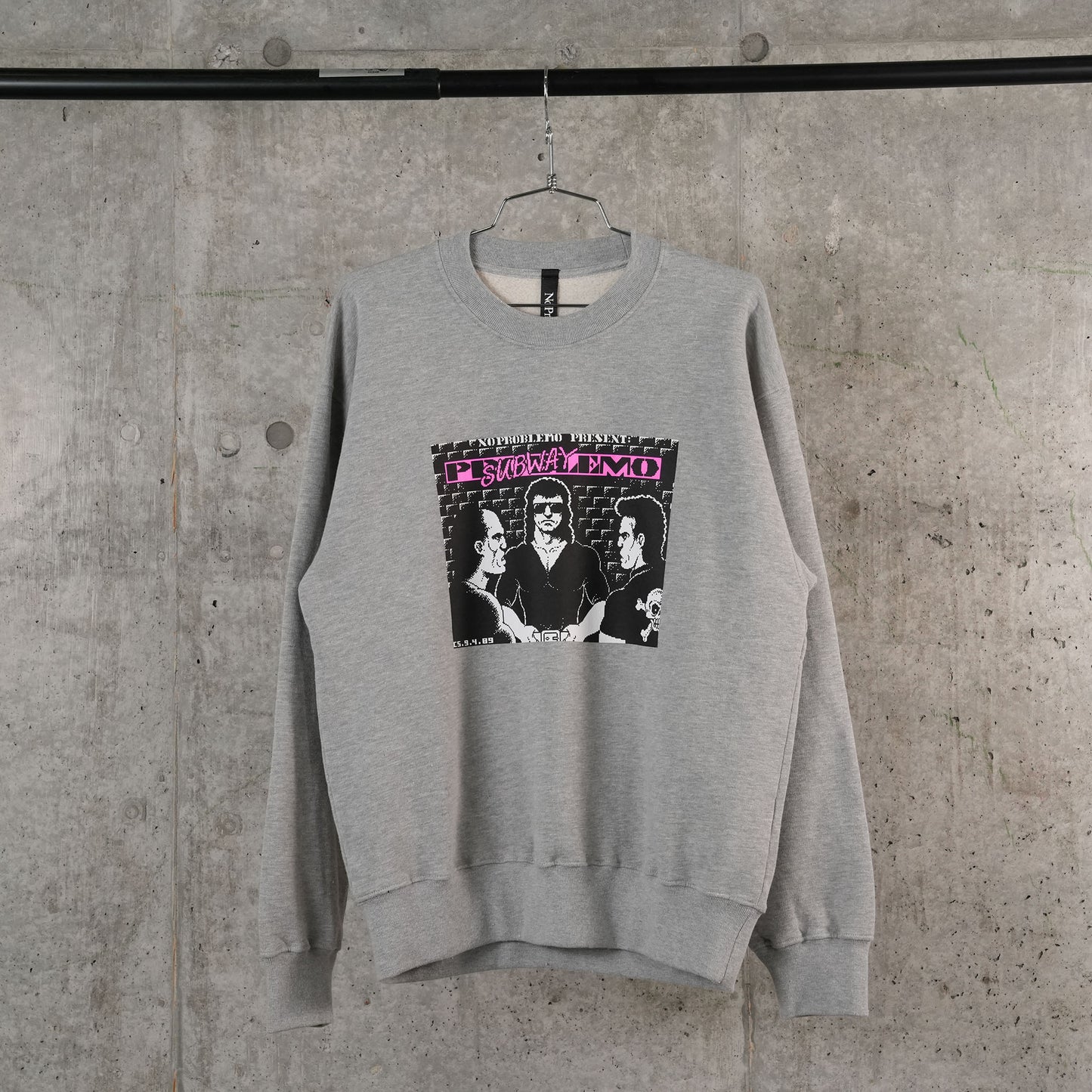 SUBWAY CREW NECK SWEAT / GREY MARL