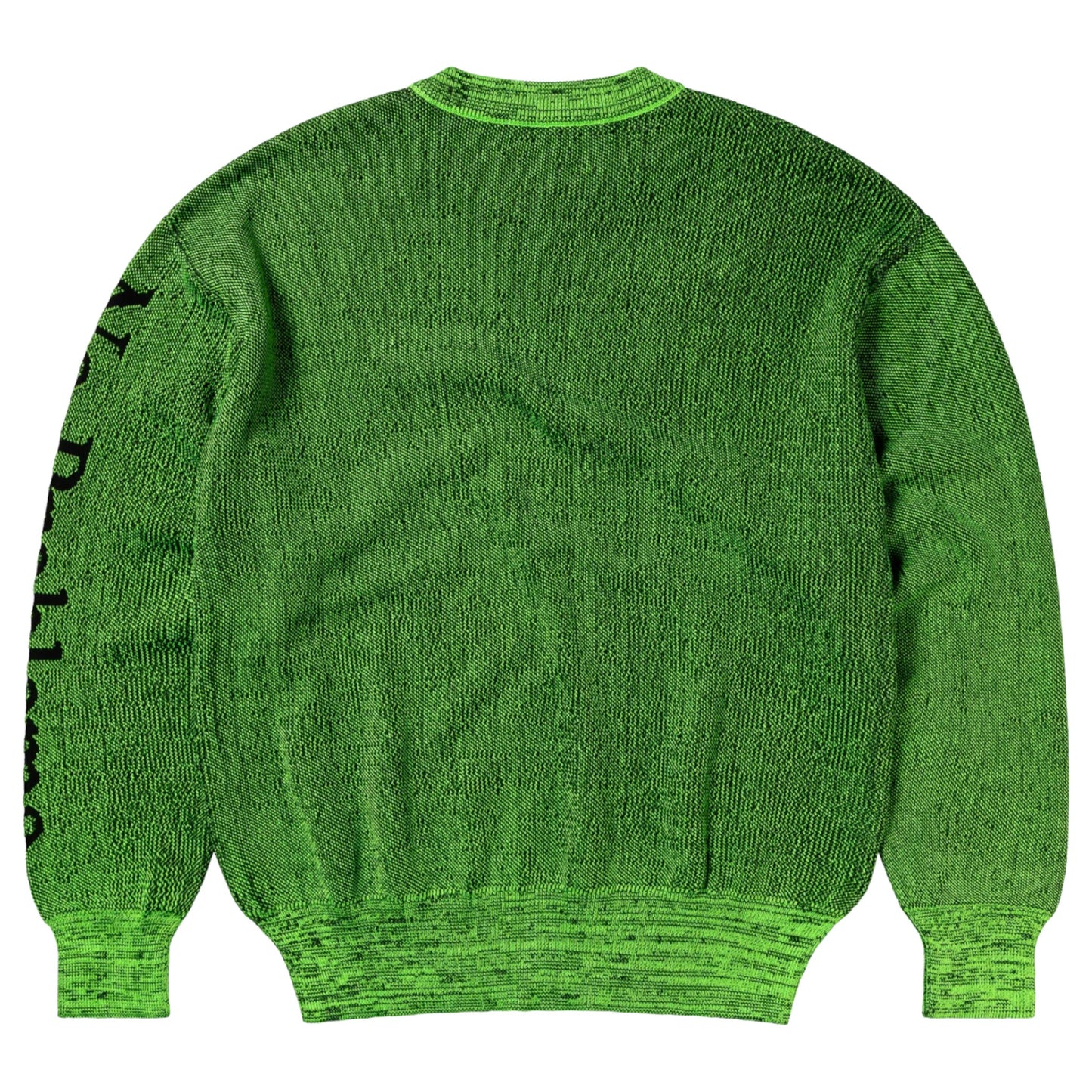 GLITCH ALIEN-O CREW NECK KNIT / GREEN