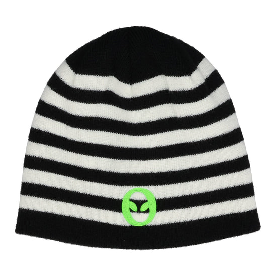 ALIEN-O REVERSIBLE BEANIE / BLACK MULTI