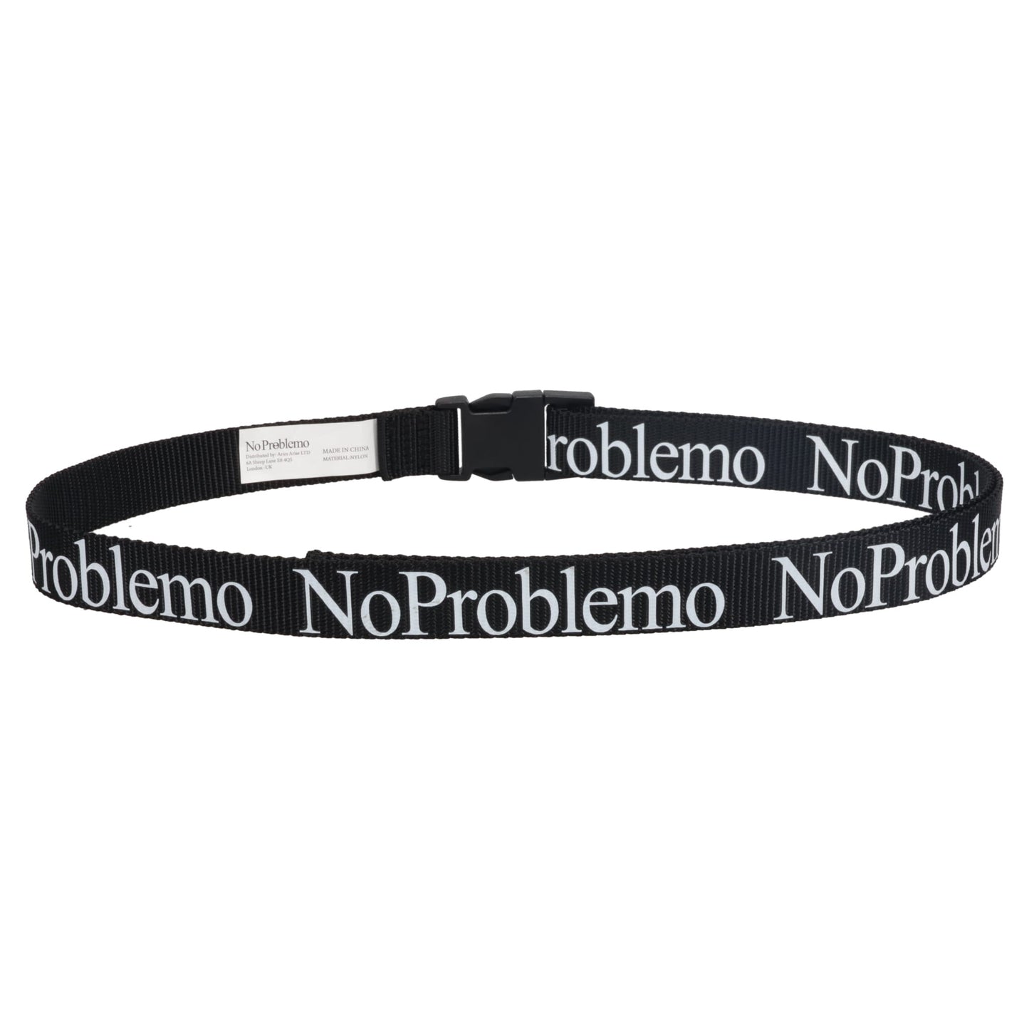 NO PROBLEMO WEBBING BELT / BLACK