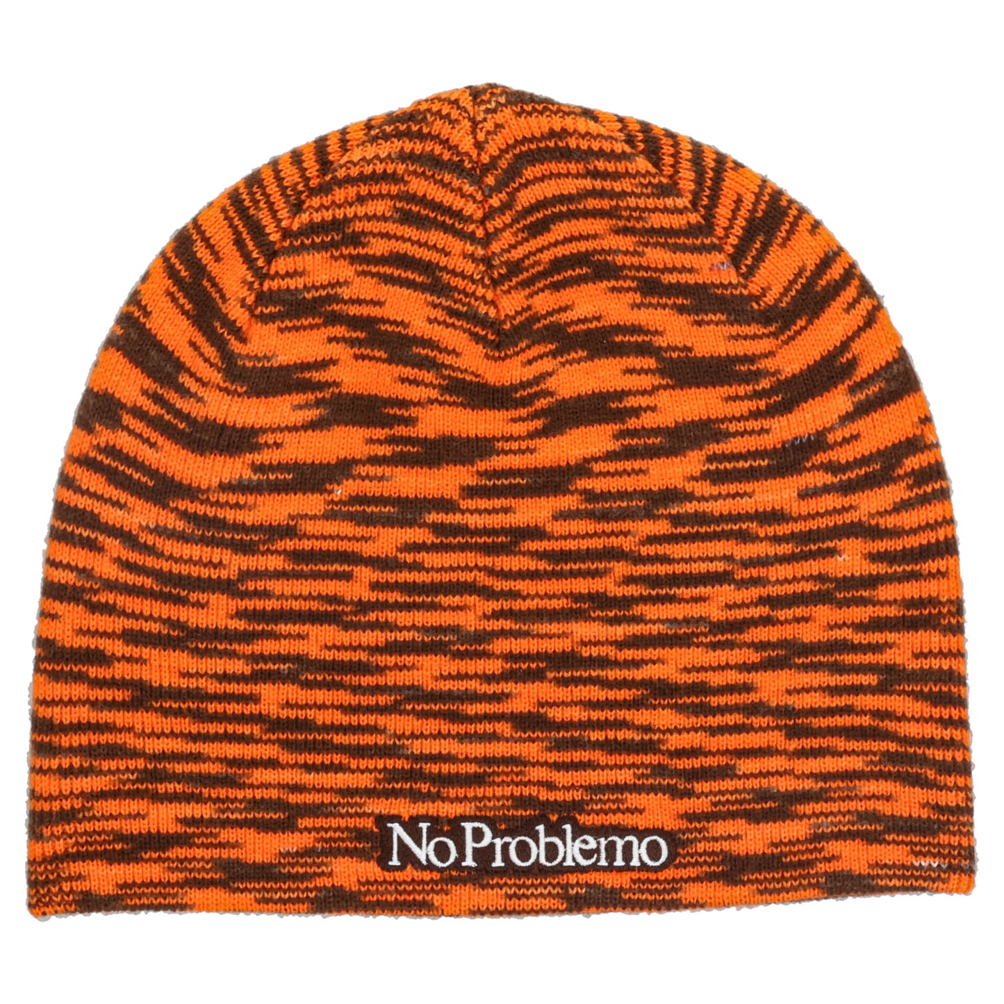 NO PROBLEMO GLITCH SKULL HAT / ORANGE