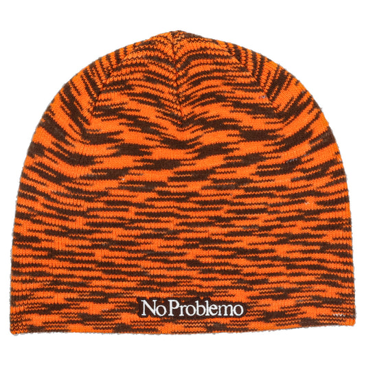 NO PROBLEMO GLITCH SKULL HAT / ORANGE