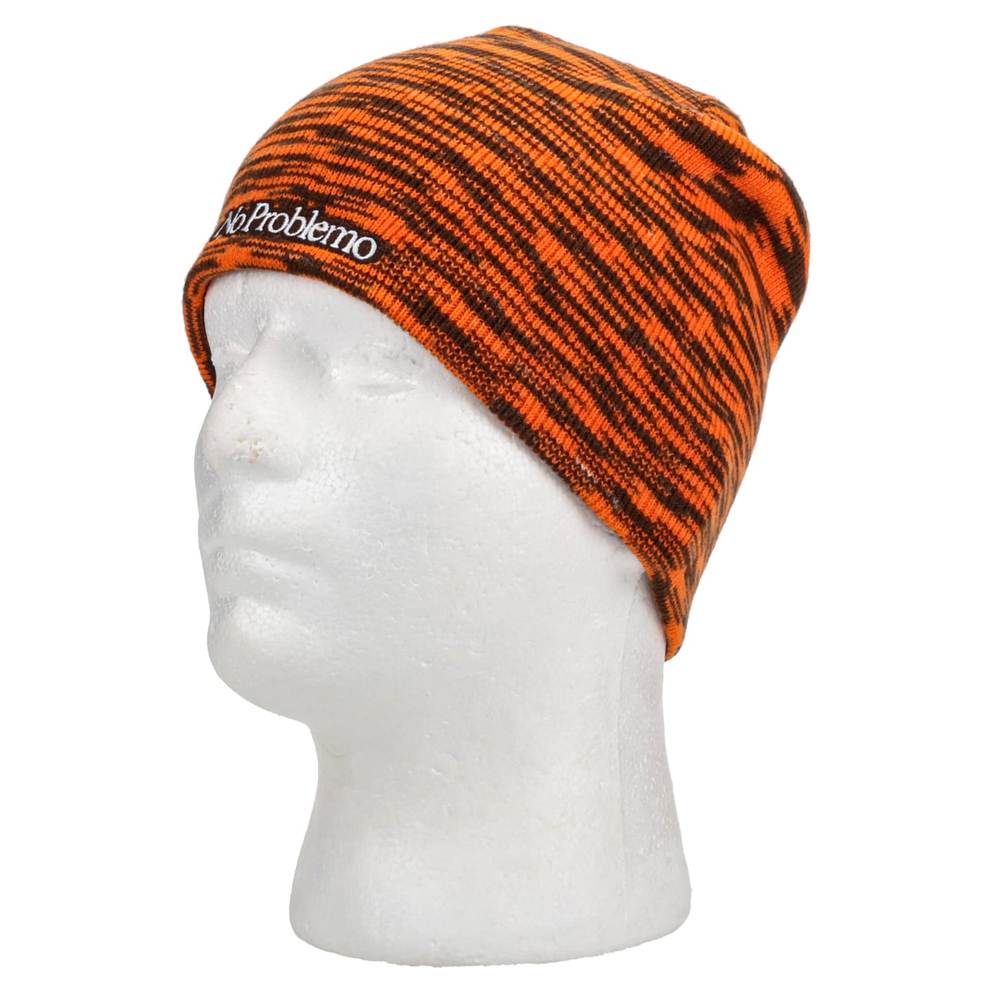 NO PROBLEMO GLITCH SKULL HAT / ORANGE