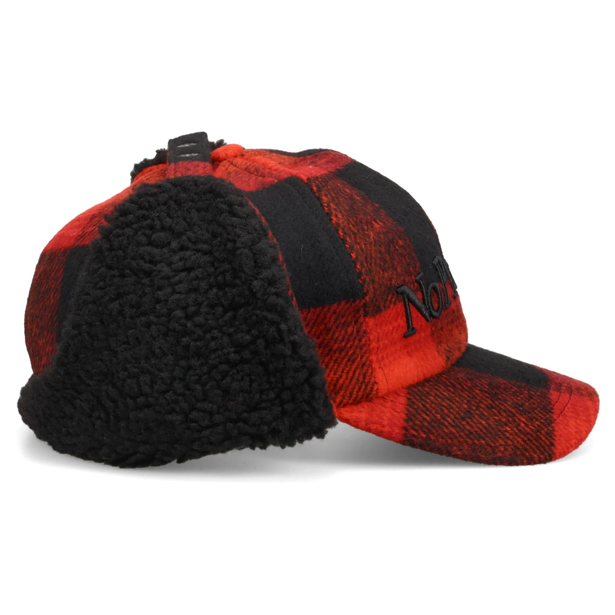 NO PROBLEMO PLAID FLAP CAP MEN / RED