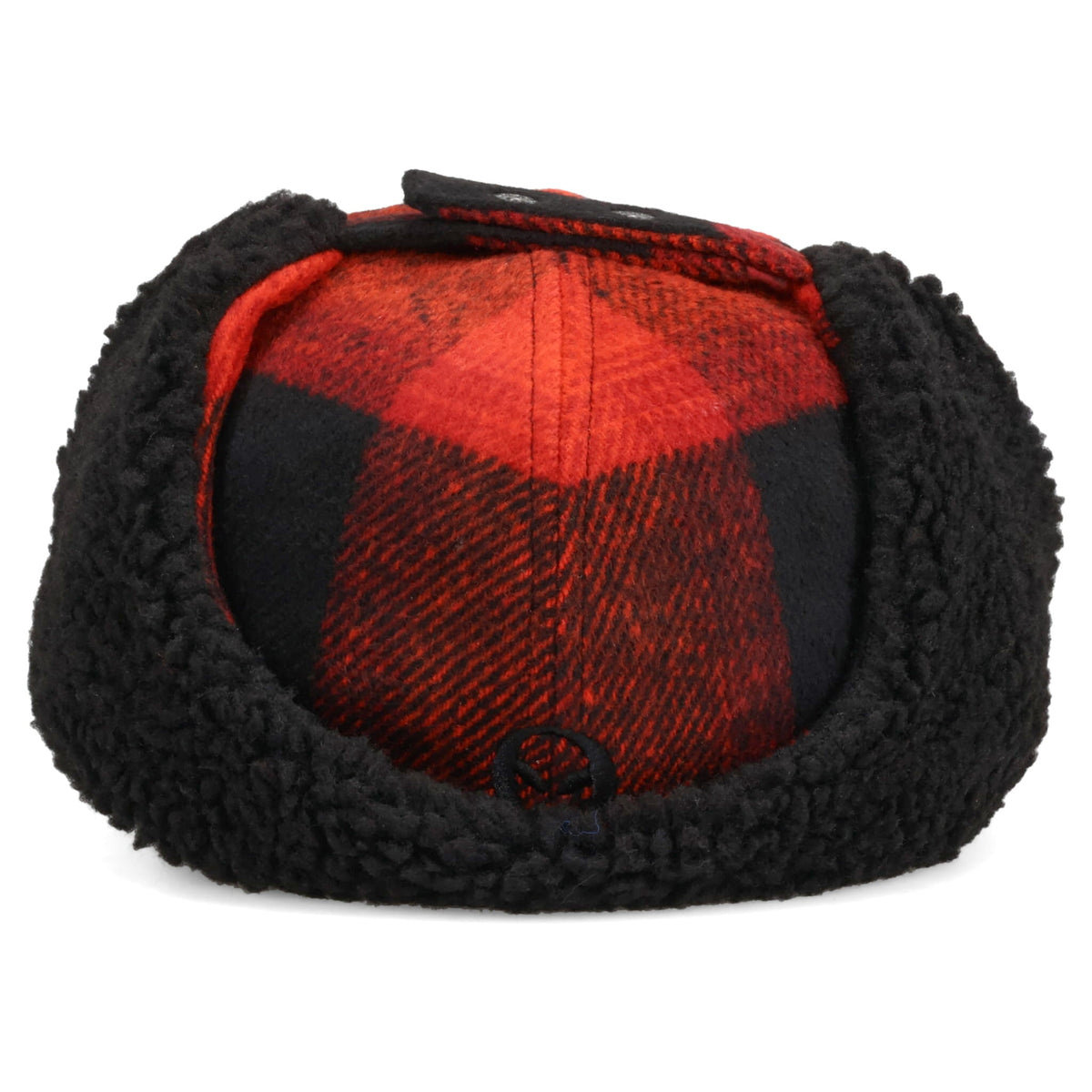 NO PROBLEMO PLAID FLAP CAP MEN / RED