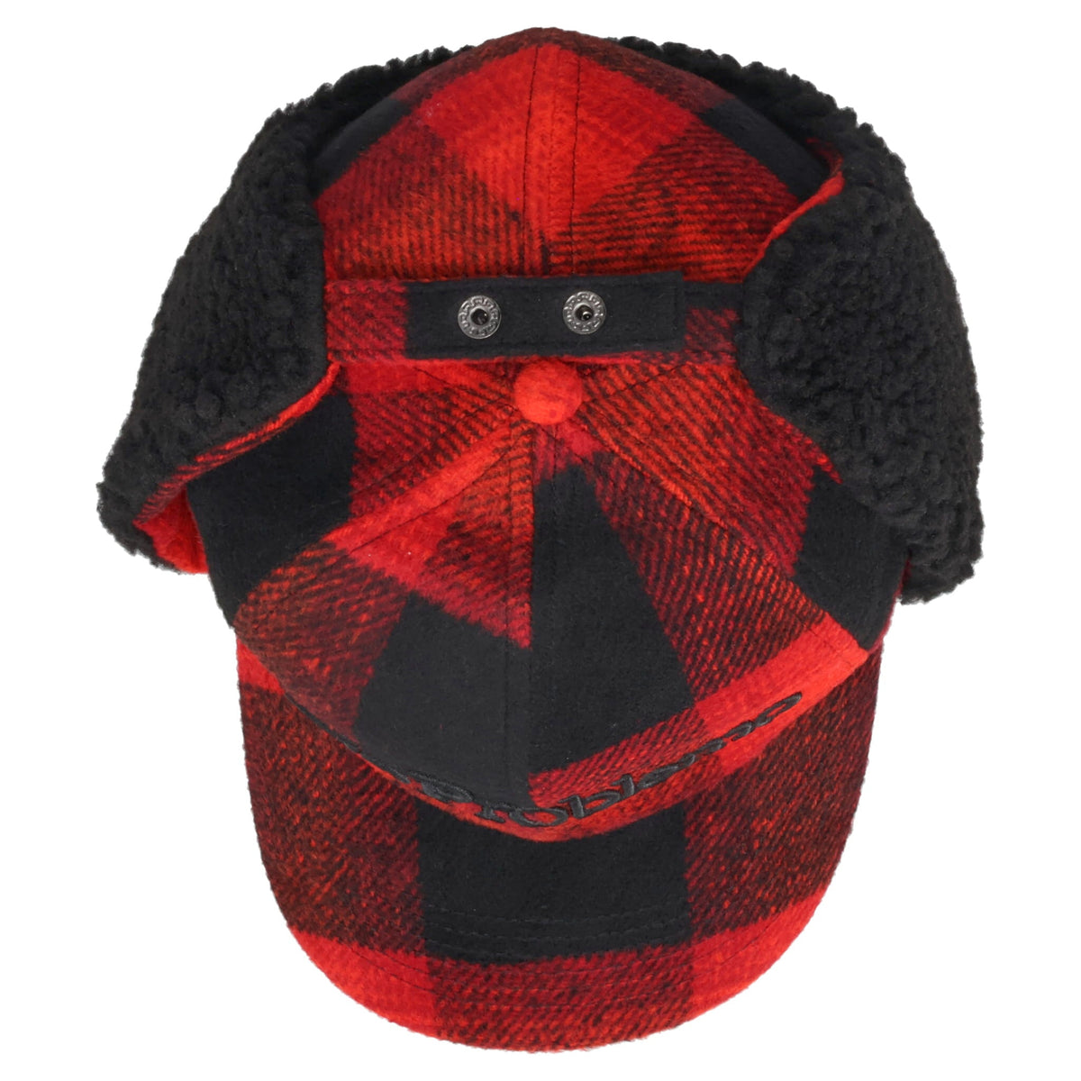 NO PROBLEMO PLAID FLAP CAP MEN / RED