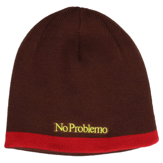 NP STRIPE REVERSIBLE BEANIE / BROWN