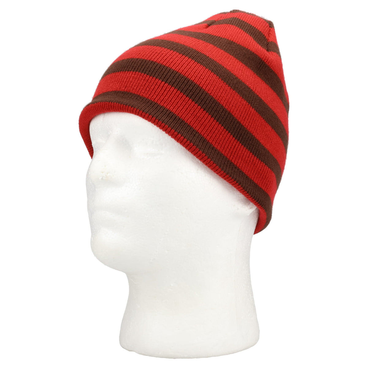 NP STRIPE REVERSIBLE BEANIE / BROWN