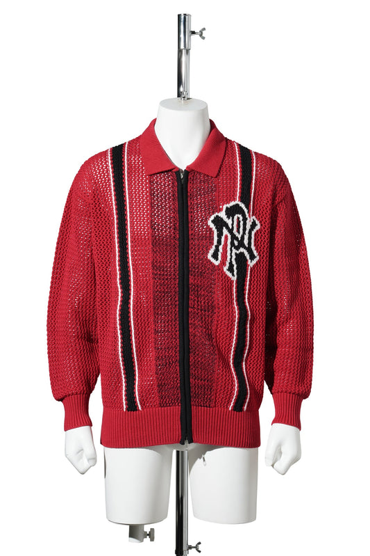 NYP SPORTS CROCHET JUMPER / RED