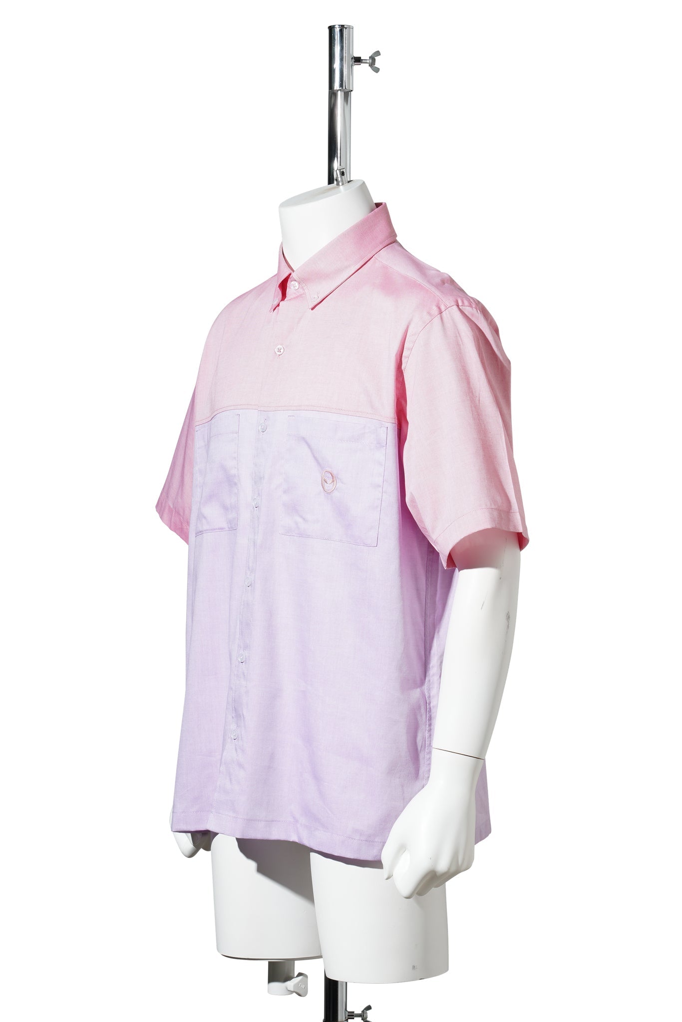 COLOURBLOCK SS WORK SHIRT / PINK