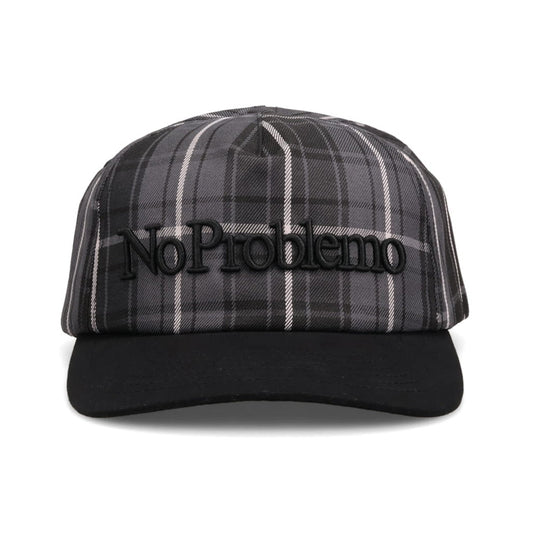 NO PROBLEMO PLAID CAP / BLACK