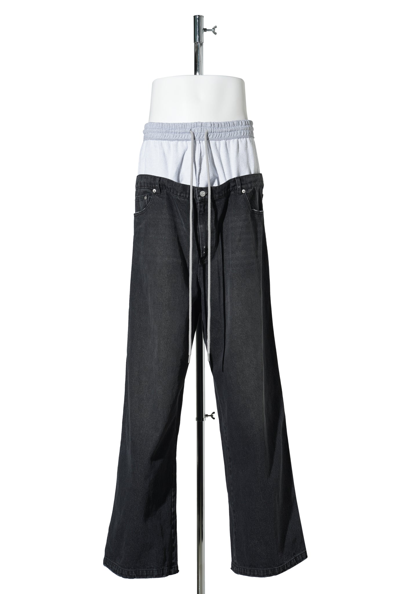 DOUBLE JOGGER JEANS / BLACK