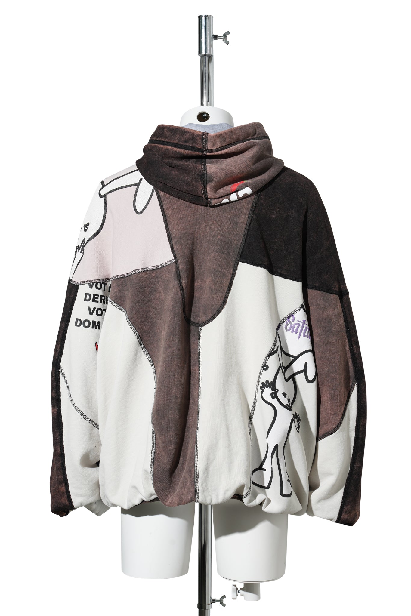 UPCYCLED ZIP-UP HOODIE JACKET / MULTICOLOUR