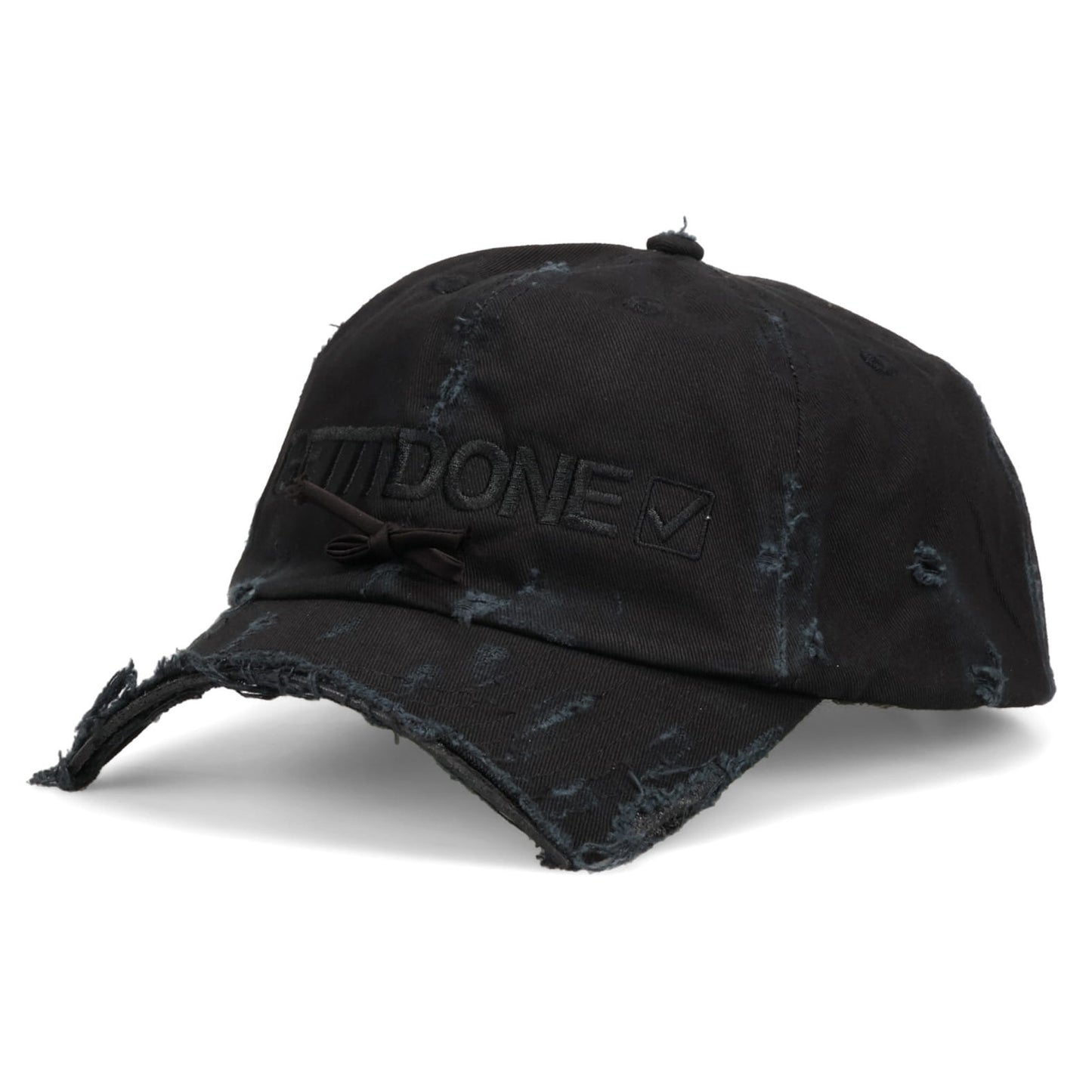GETITDONE DISTRESSED BASEBALL HAT / BLACK