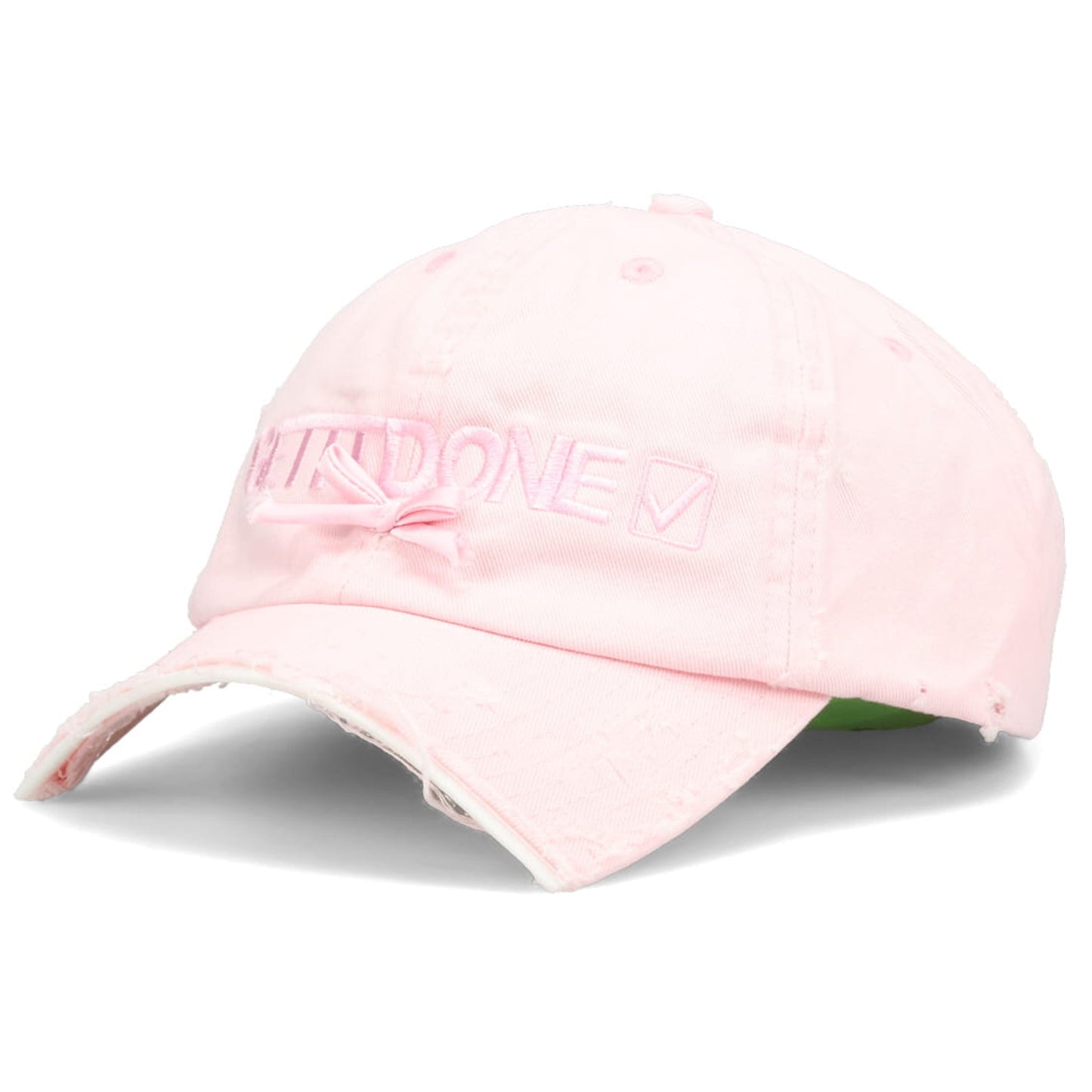 GETITDONE DISTRESSED BASEBALL HAT / PINK