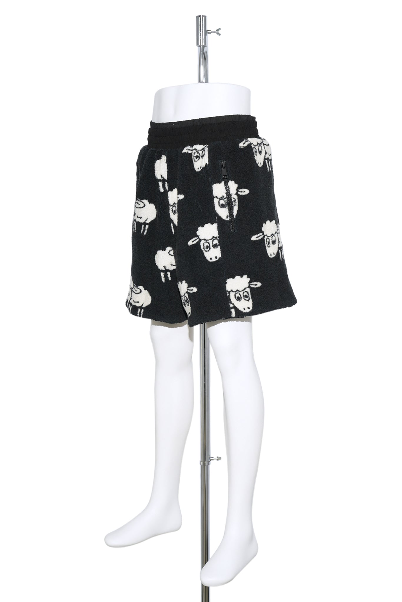 REVERSED UPCYCLED DOUBLE BOXERS / BLACK