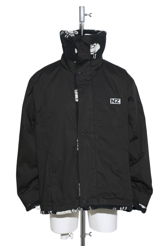 REVERSABLE UPCYCLED JACKET / BLACK