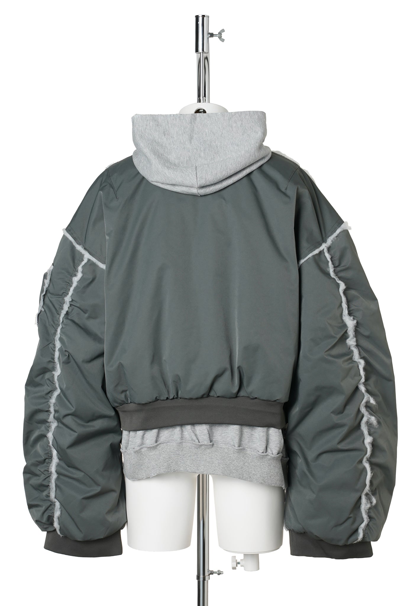 HOODED BOMBER / GREY
