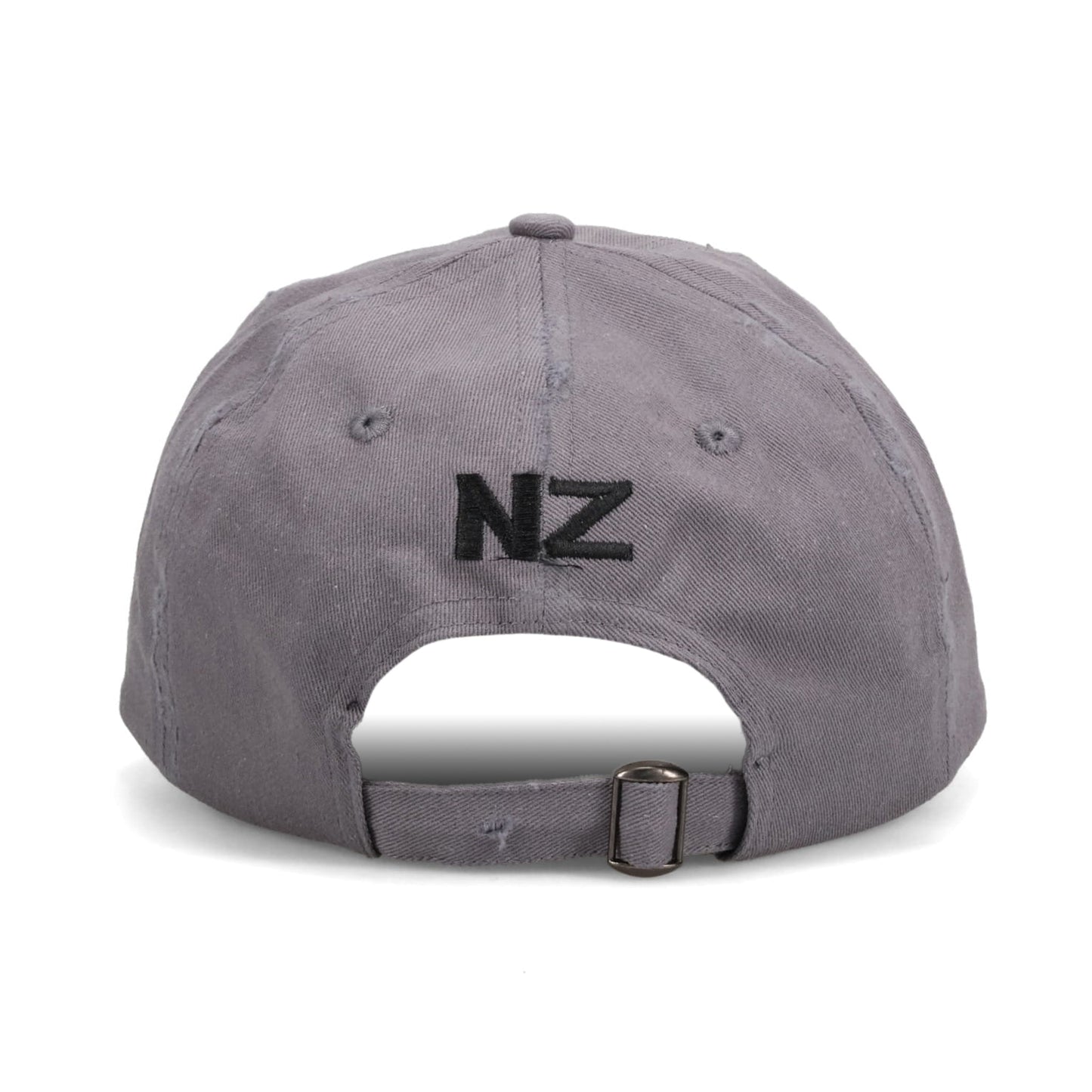 MY LAST RESORT DISTRESSED BASEBALL HAT / GREY