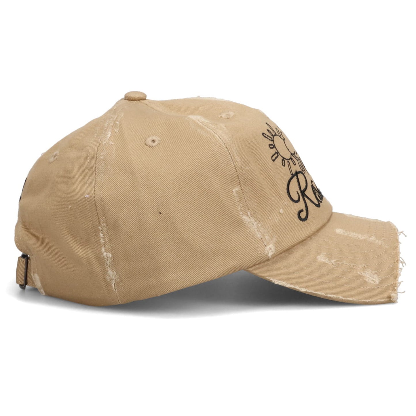 MY LAST RESORT DISTRESSED BASEBALL HAT / BEIGE
