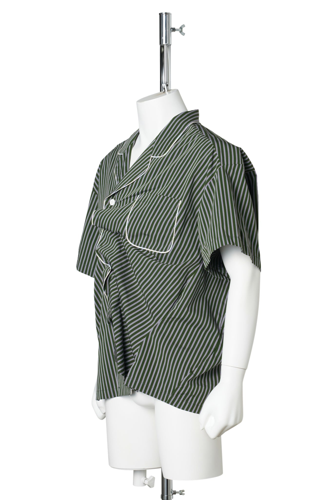 CABANA SHIRT / GREEN STRIPED