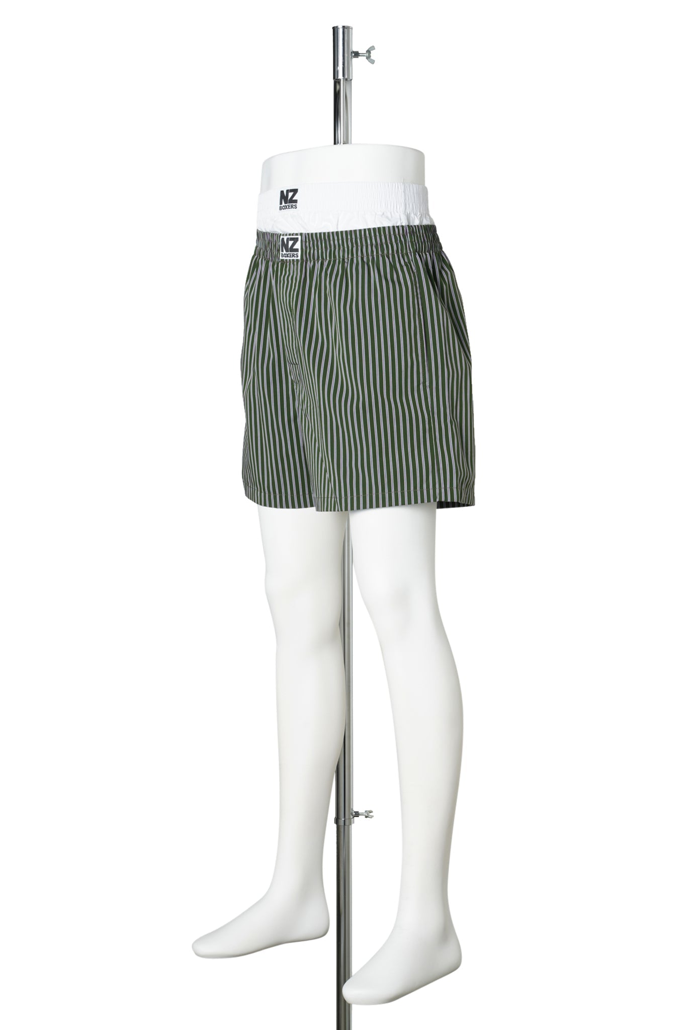 STACKED BOXERS / GREEN STRIPED
