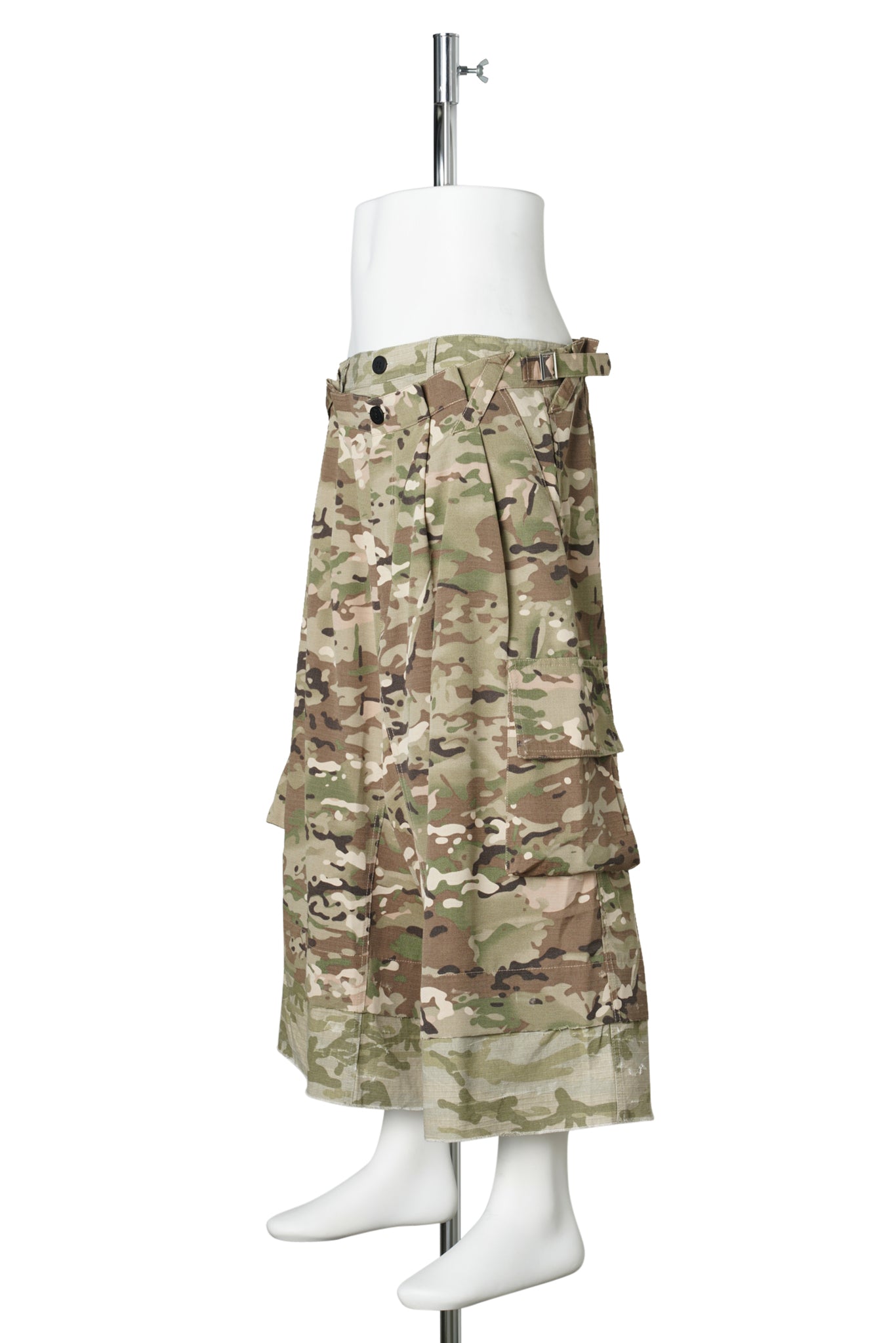 WASHED CAMO DOUBLE SHORTS / CAMOUFLAGE