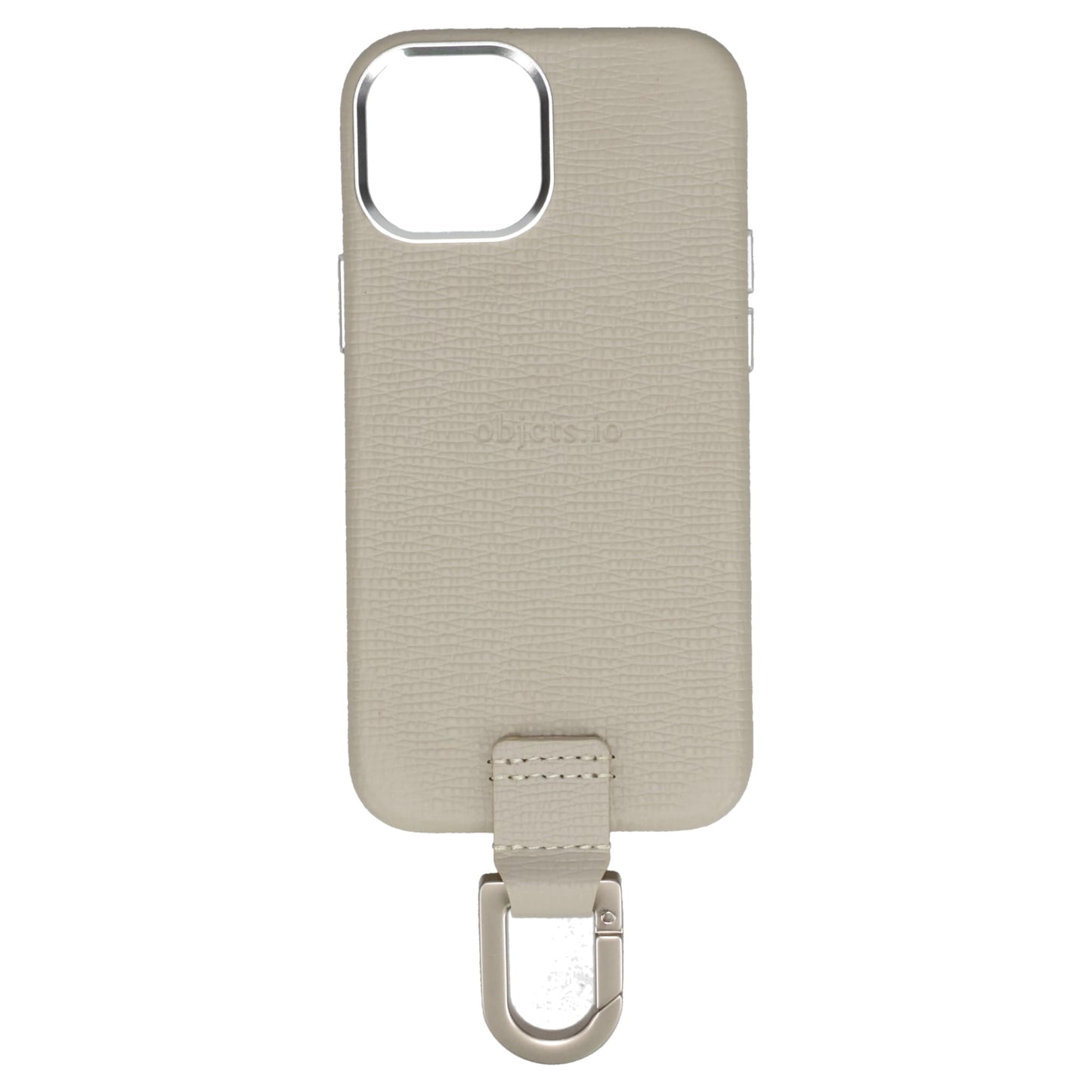 iPhone CASE (カラビナ付)【16. 15. 14. 13】/ WHITE BEIGE