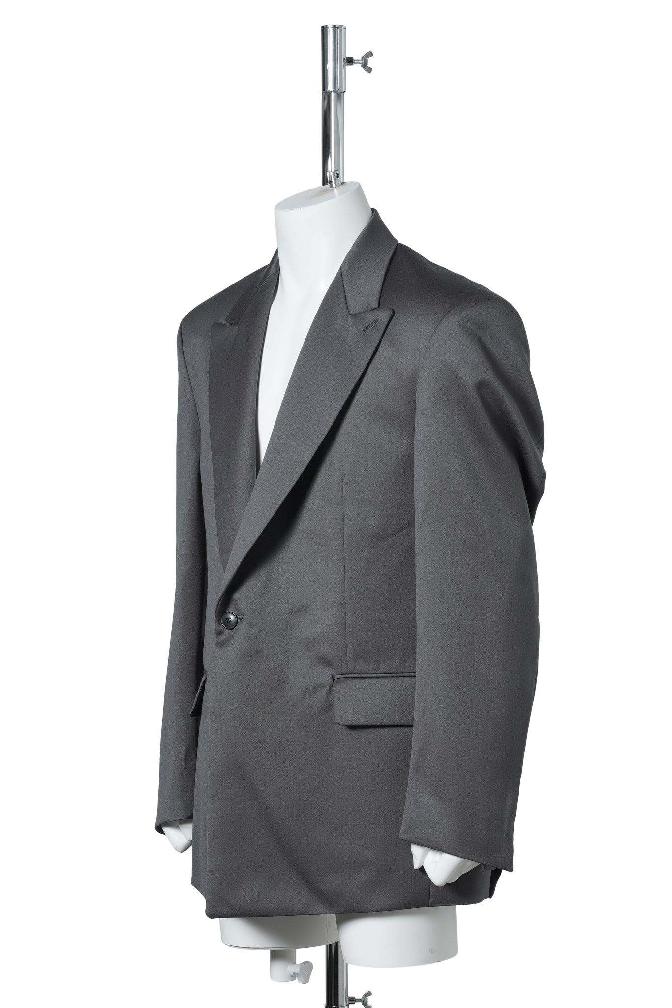 SINGLE TAILORED JACKET / GREY