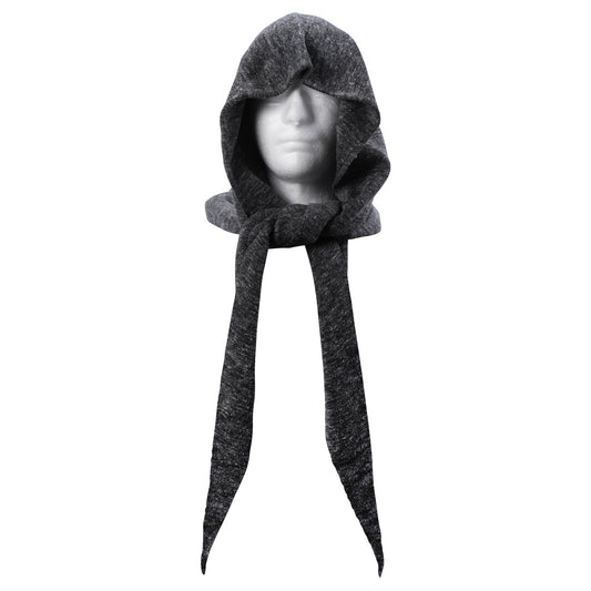 HOODED CRAVAT / CHARCOAL