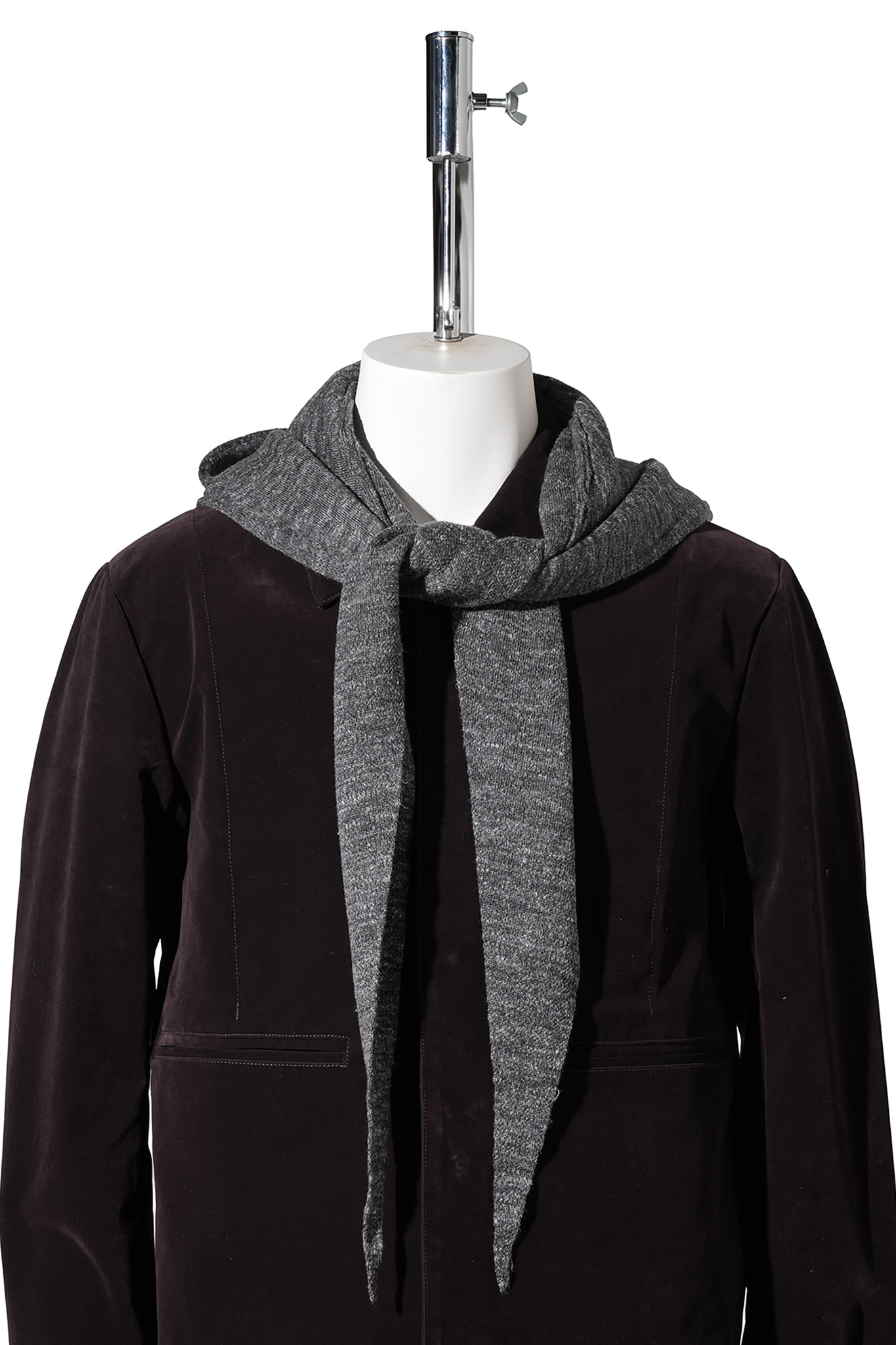 HOODED CRAVAT / CHARCOAL