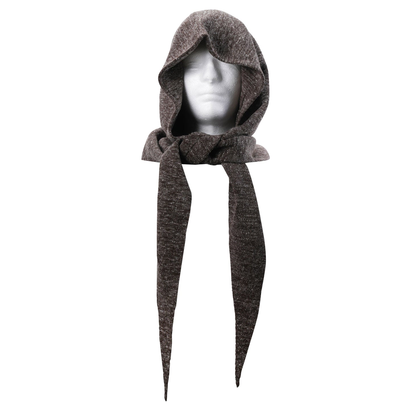 HOODED CRAVAT / BROWN