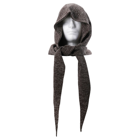 HOODED CRAVAT / BROWN