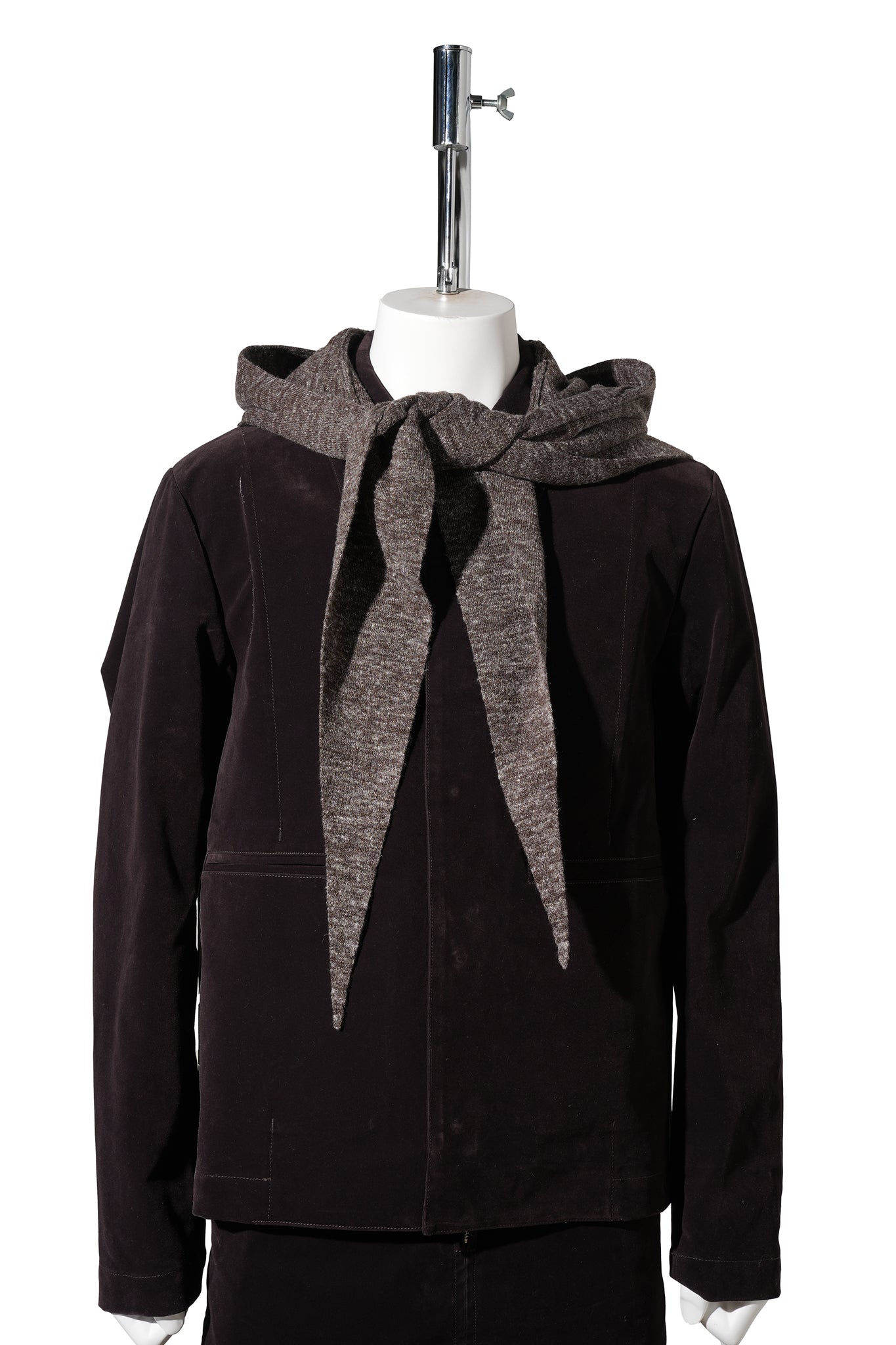 HOODED CRAVAT / BROWN