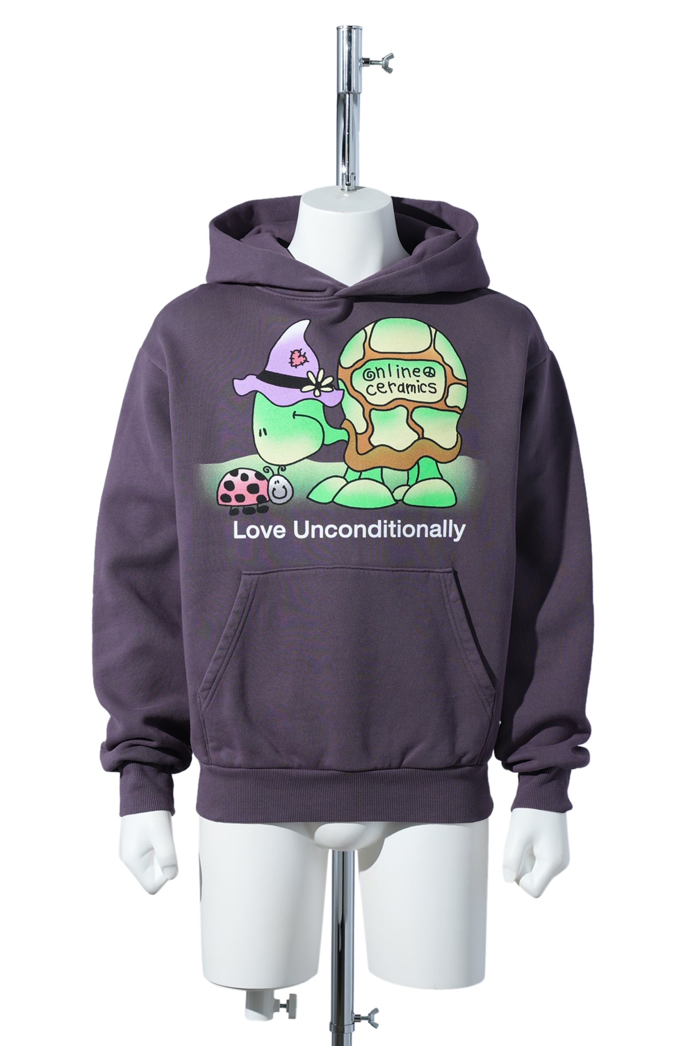 LOVE UNCONDITIONALLY HOODIE / PURPLE