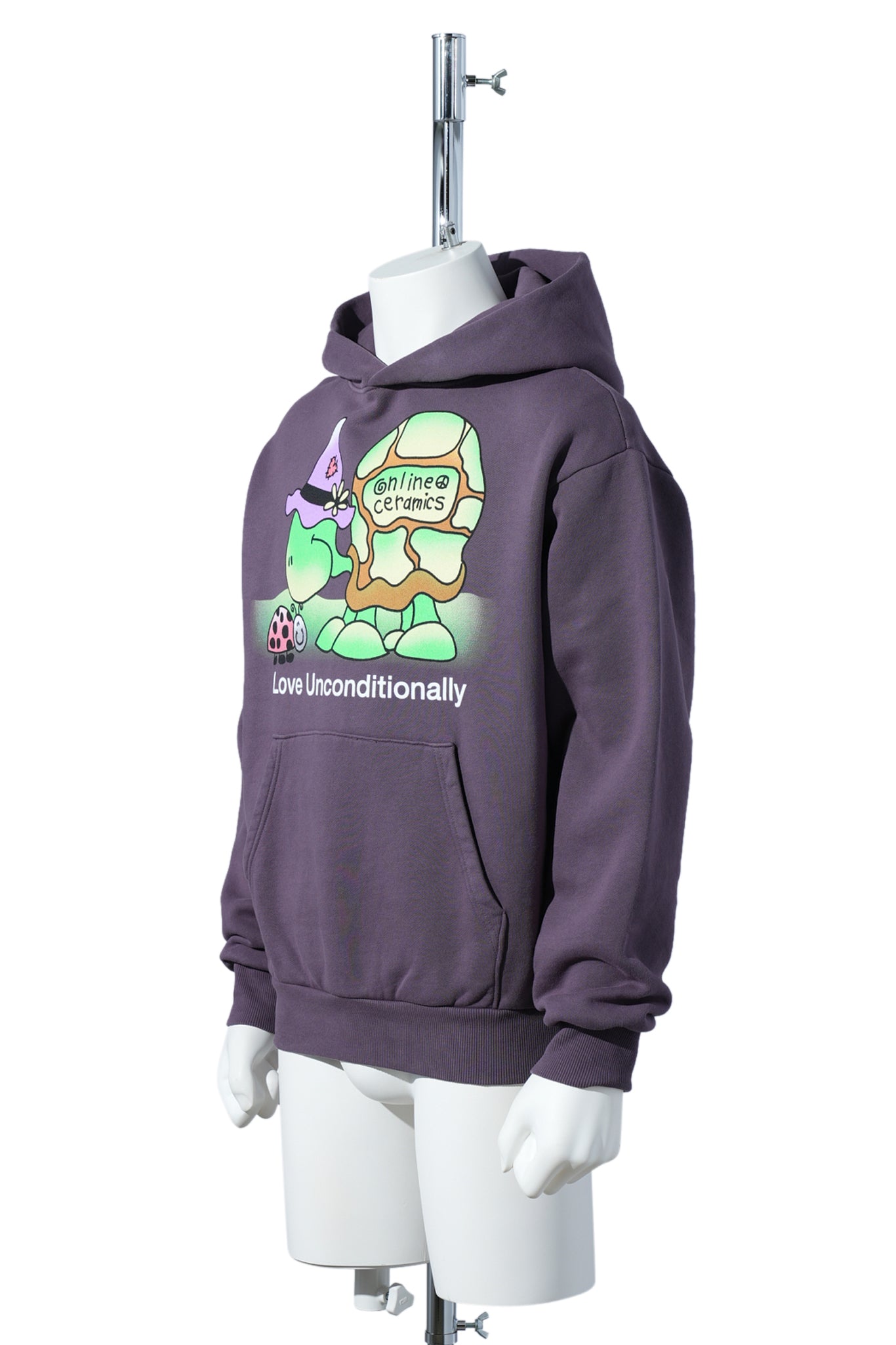 LOVE UNCONDITIONALLY HOODIE / PURPLE