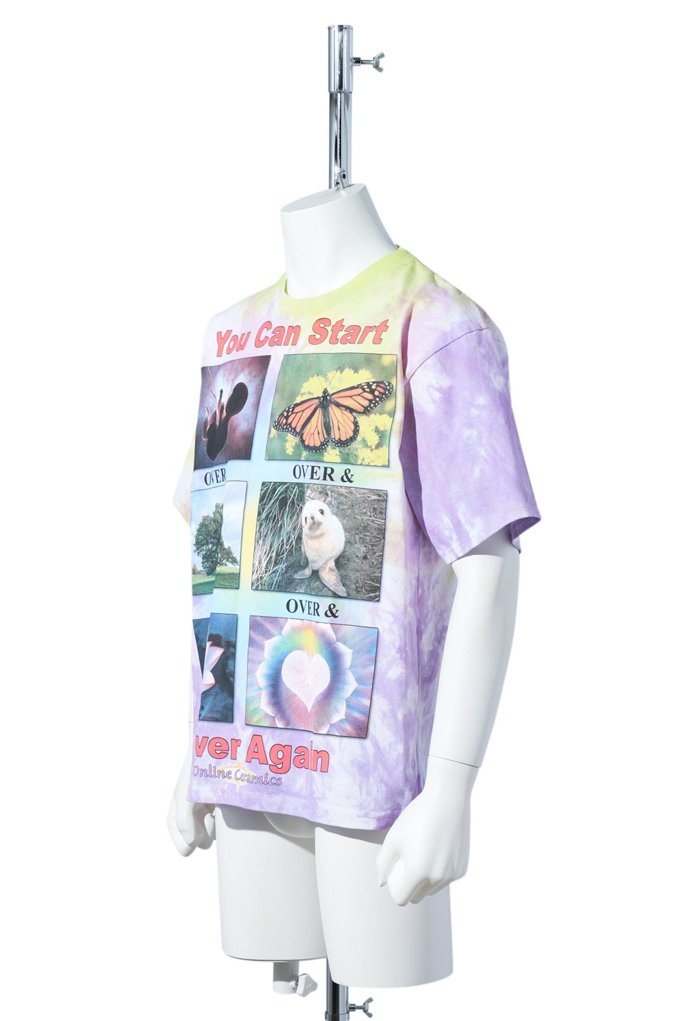 OVER & OVER & OVER SS TEE / HAND DYED TIE-DYE