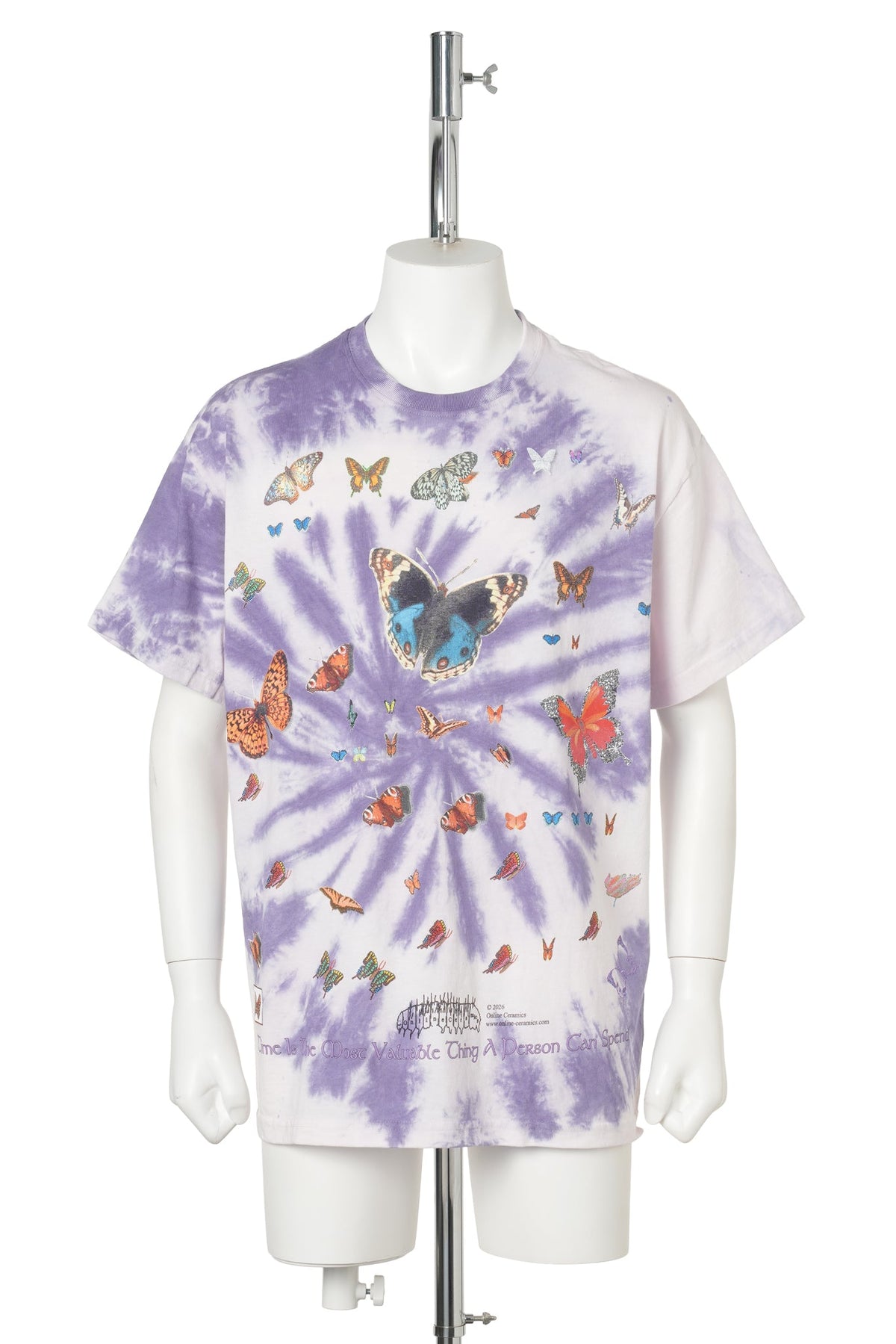 TIME IS THE MOST VALUABLE THING A PERSON CAN SPEND SS TEE / HAND DYED TIE DYE