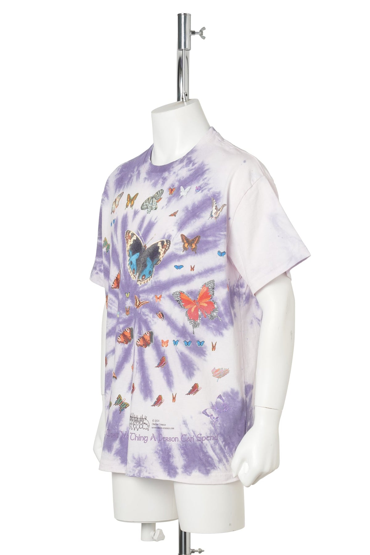 TIME IS THE MOST VALUABLE THING A PERSON CAN SPEND SS TEE / HAND DYED TIE DYE