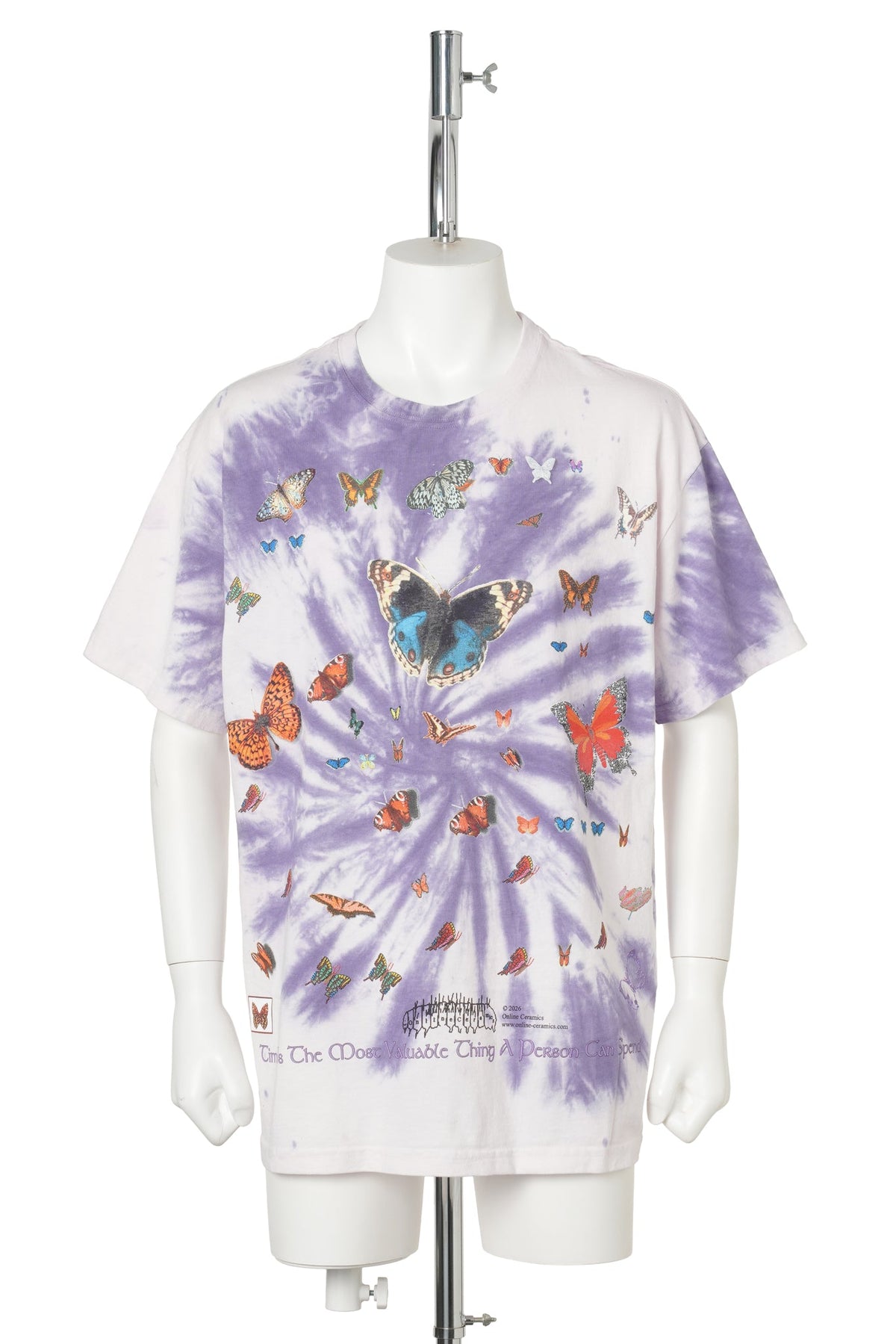 TIME IS THE MOST VALUABLE THING A PERSON CAN SPEND SS TEE / HAND DYED TIE DYE