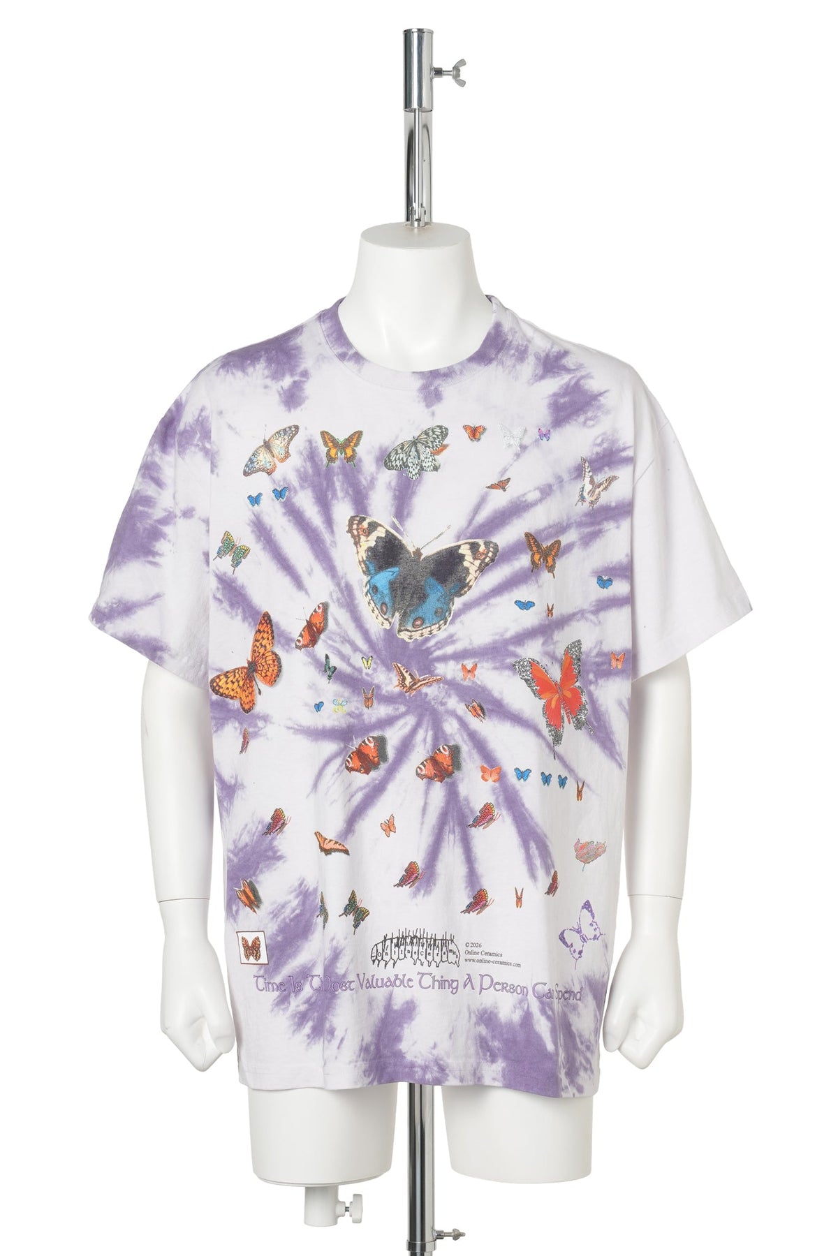 TIME IS THE MOST VALUABLE THING A PERSON CAN SPEND SS TEE / HAND DYED TIE DYE