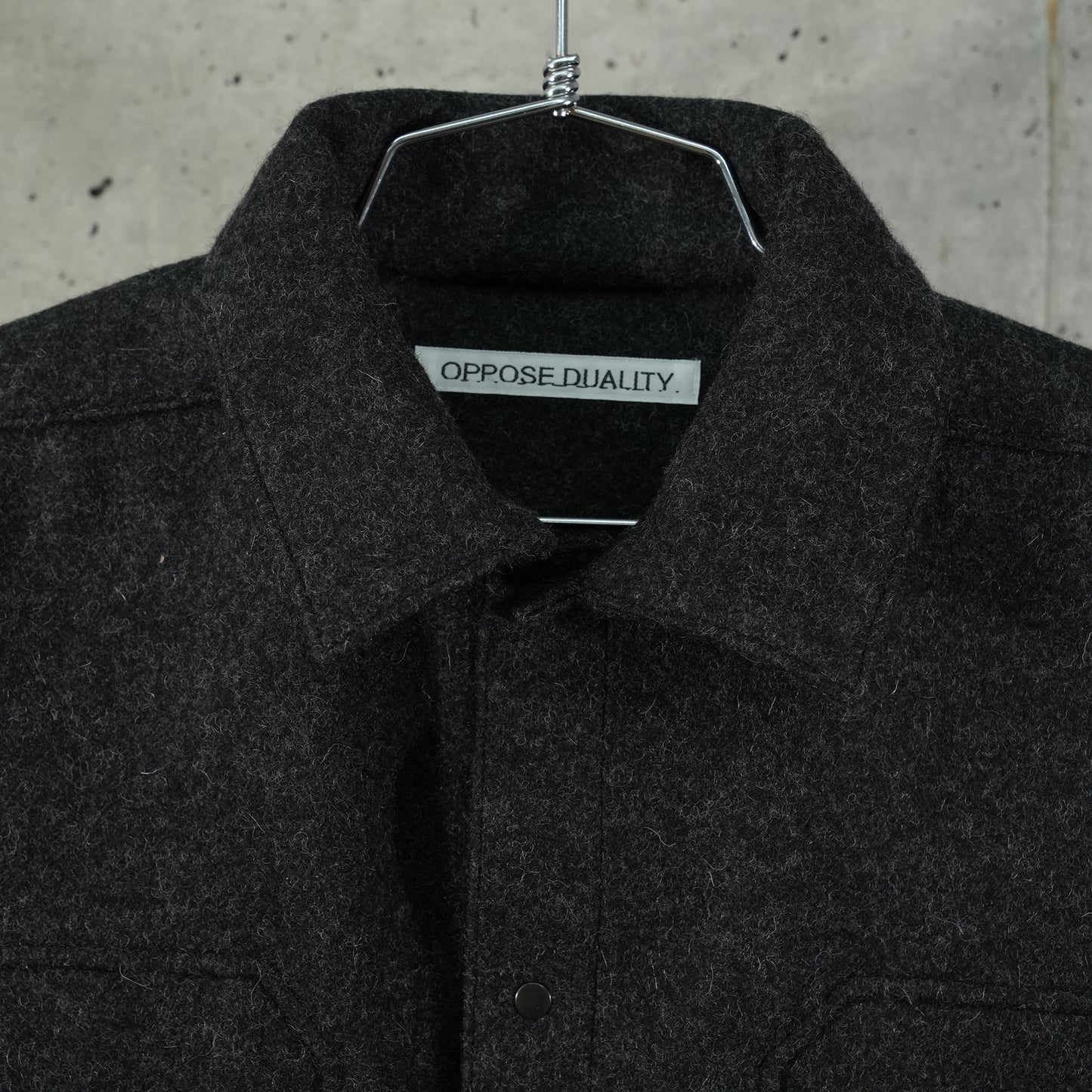 6 POCKET PANEL MELTON WORK JACKET / BLACK