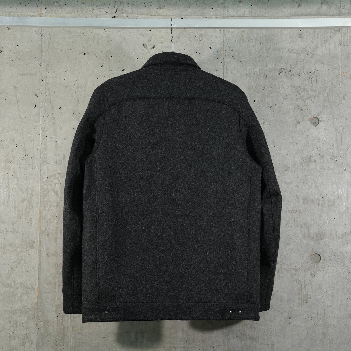 6 POCKET PANEL MELTON WORK JACKET / BLACK